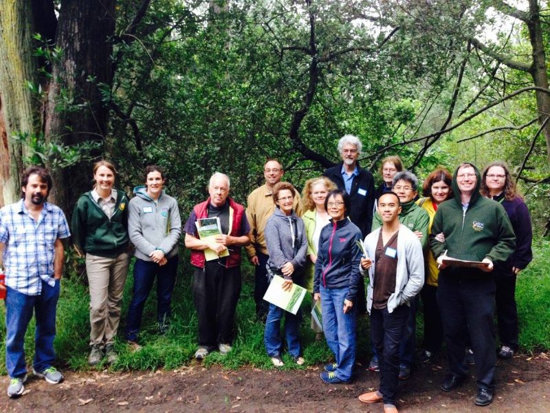 Citizen scientist volunteers just completed a training at Redwood Regional Park and will be going out on the trail to monitor plant phenology.