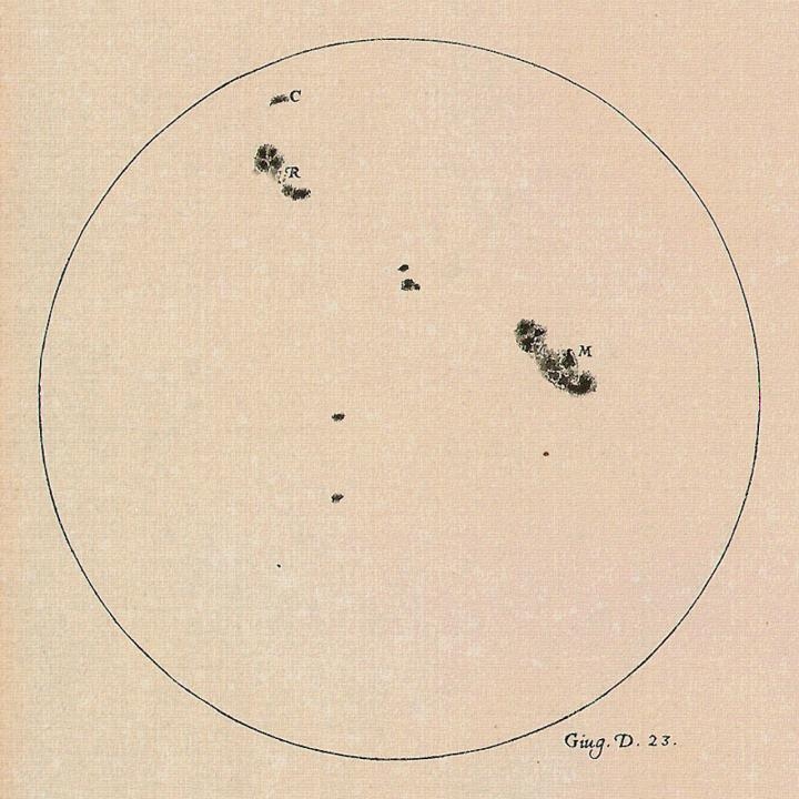 Galileo sun drawing