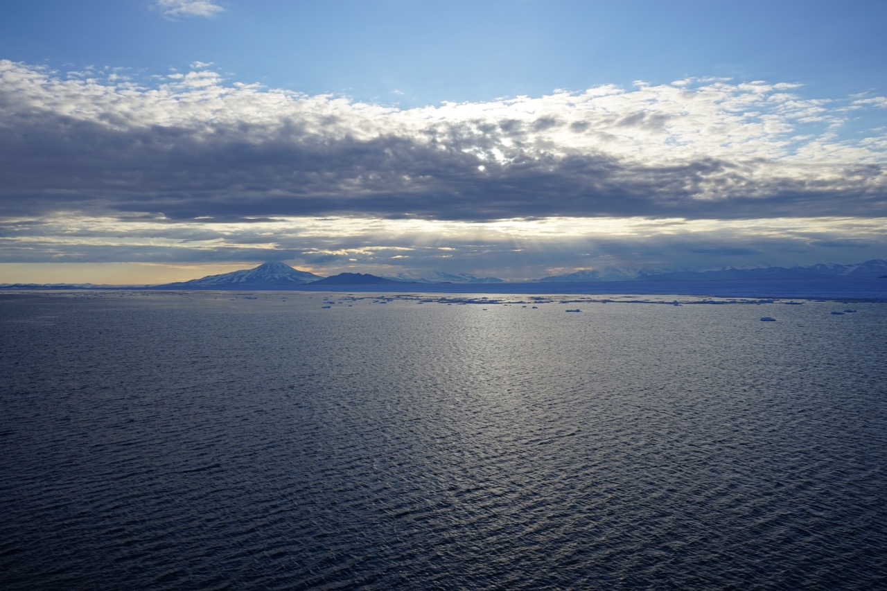 In just a few hours, the fast ice covering McMurdo Sound begins breaking up, taking the channel with it.