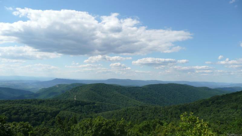 The Appalachian Mountains, once as high and mighty as the Alps or the Rockies, have eroded over hundreds of millions of years to low, gentle ridges and peaks.