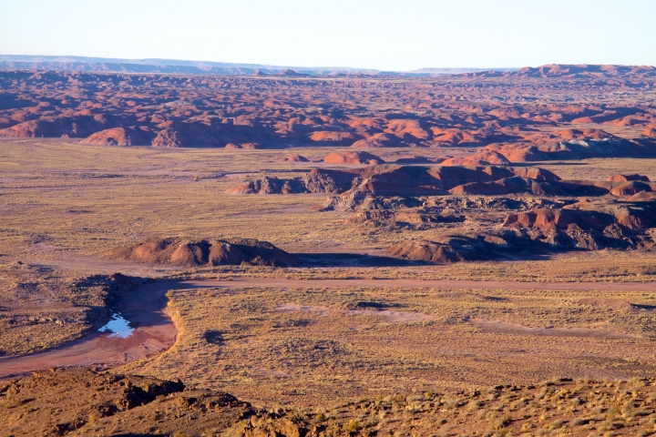 Petrified Forest National Park in Arizona has been expanded in recent years, and is one of the few national parks in the West surrounded mostly by private, state and tribal lands.
