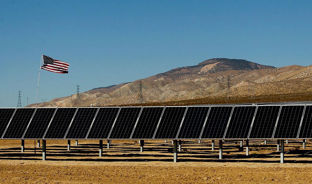 The Barren Ridge solar project in Kern County, California.