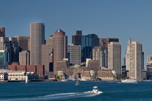 Boston, as seen from Boston harbor. (Nietnagel/Flickr)