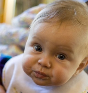 Forty percent of mothers surveyed reported giving their baby solid food before the baby was four months old. (Andy Peters/Flickr)