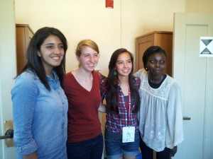 Kristen Powers, second from left, with her freshman-year roommates at Stanford. (Courtesy: Kristen Powers)
