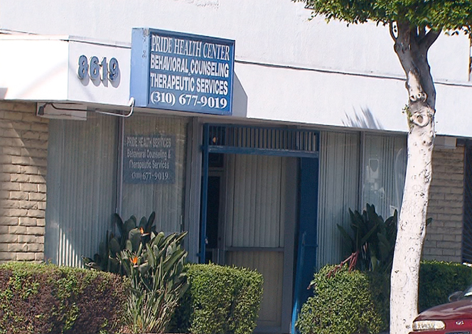 A receptionist at Pride Health Services in Inglewood, Calif., said there were no counseling sessions on April 3. But the clinic billed taxpayers about $1,600 for serving 60 clients that day, records show. (Photo/CNN)