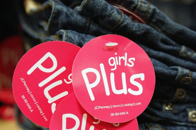 Retailer J.C. Penney features a Girls Plus clothing department tailored to overweight girls in this April, 2004 photo. (Scott Olson/Getty Images)