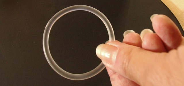 The NuvaRing birth control product is a flexible ring which releases hormones. A woman replaces it herself once a month. (Sandy Huffaker/Getty Images)