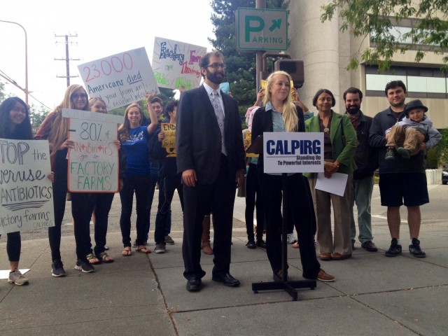 The California Public Interest Research Group held a press conference opposing the bill last week in Berkeley. 