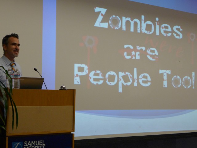 Craig Elliott, assistant VP of student services at Samuel Merritt University, encouraged grief counselors for families dealing with undead loved ones. (Courtesy: Samuel Merritt University)