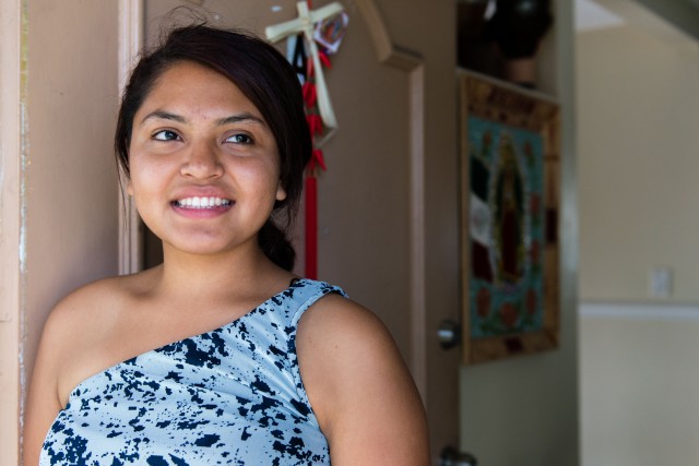 Jessica Bravo, 19, of Costa Mesa was granted DACA (Deferred Action for Childhood Arrivals) status, but didn’t know she could also qualify for Medi-Cal. (Heidi de Marco/Kaiser Health News).
