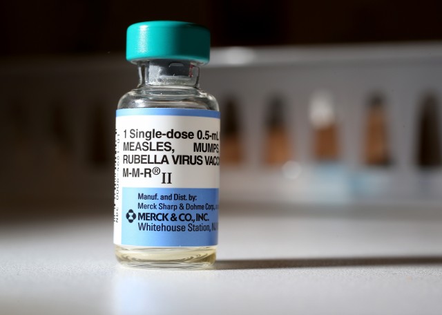 A dose of measles, mumps, rubella vaccine, known commonly as MMR. (Joe Raedle/Getty Images)