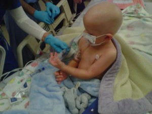 Rhett Krawitt, just weeks after starting chemotherapy, in 2010. (Courtesy: Carl Krawitt)