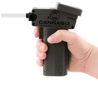This prototype of a marijuana breath tester was developed by Vancouver, British Columbia-based Cannabix Technologies