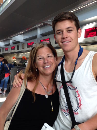 Penny Nelson with her son, Misha. He is recovering from bacterial meningitis. 