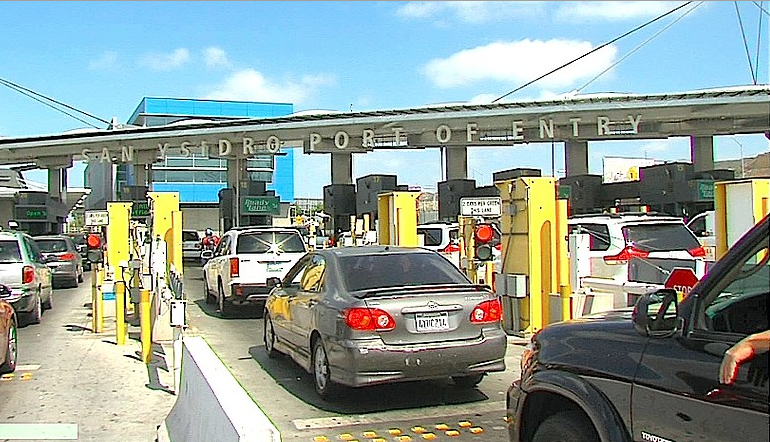 The San Ysidro Port of Entry is the busiest land border crossing in the western hemisphere, with 50,000 vehicles and 25,000 pedestrians crossing from Mexico into the U.S. every day. 