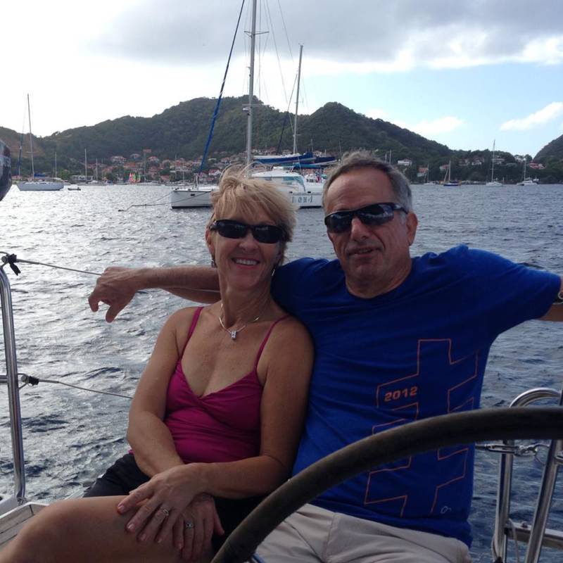 Lina Clark and her husband David Huntley on vacation in Croatia in 2014, before he succumbed to ALS. The disease made both of them activists for the "right to try" in California. 