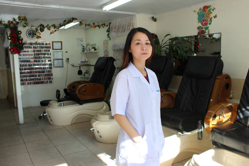 Mai Dang's Fashion Nails has been certified as a healthy salon since 2013. Salons with that designation provide proper ventilation, train employees on best practices, and avoid products containing formaldehyde, toluene and other particularly toxic solvents and glues.