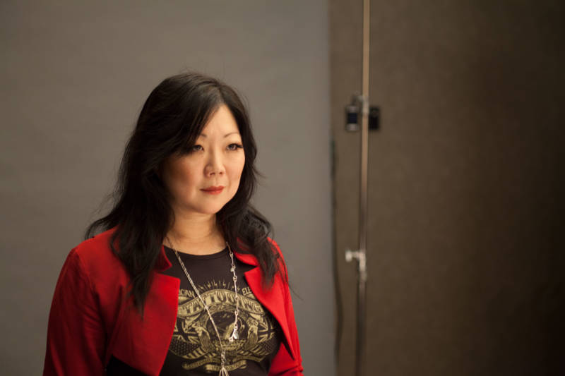 Margaret Cho on the set of “American Masters: The Women’s List.”