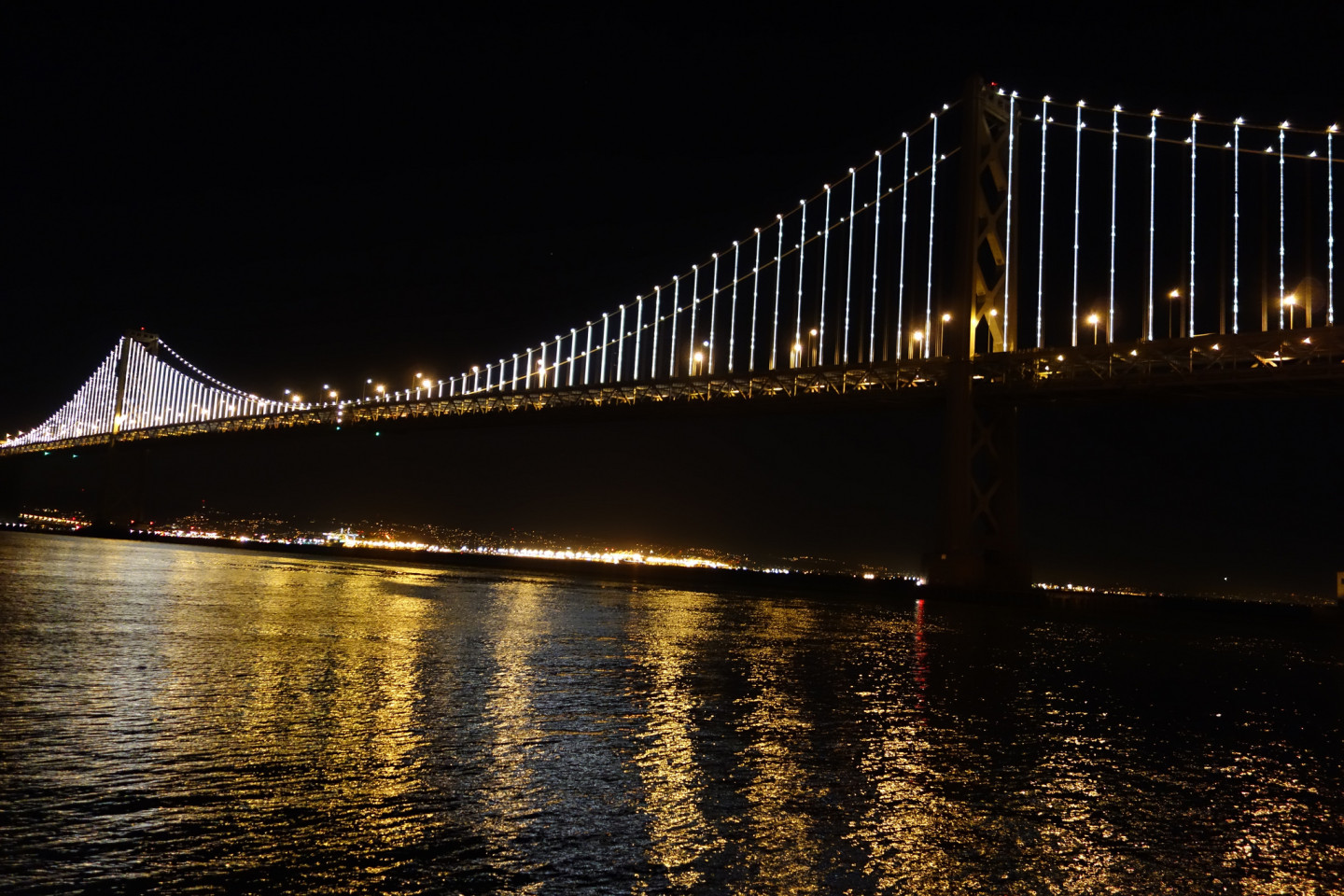"I believe my work will allow people to see this iconic piece of infrastructure in a new way," artist Leo Villareal  told Bay Area Bites. (Steve Rhodes/Flickr)