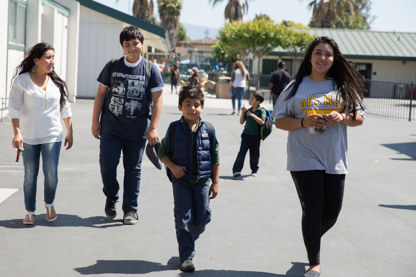 The Luque siblings all started school as English-language learners. Jeremy Raff/KQED
