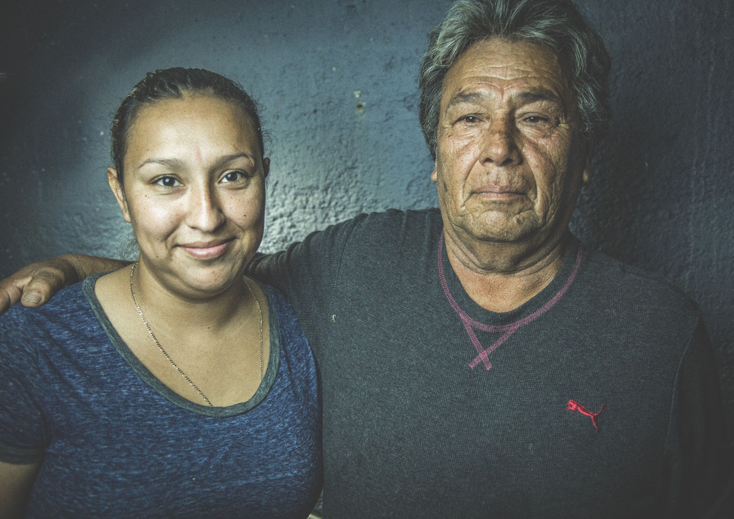 Cecilia Chavez and her father. Chavez cleaned houses in Silicon Valley, and her father is a day laborer who does construction. She wrote essays about both her own experience and that of her father for the book.
 Courtesy of Silicon Valley Debug