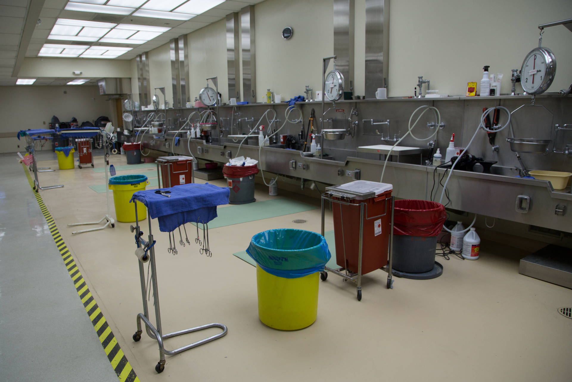 The Santa Clara County Morgue at the medical examiner's office. Lisa Pickoff-White/KQED