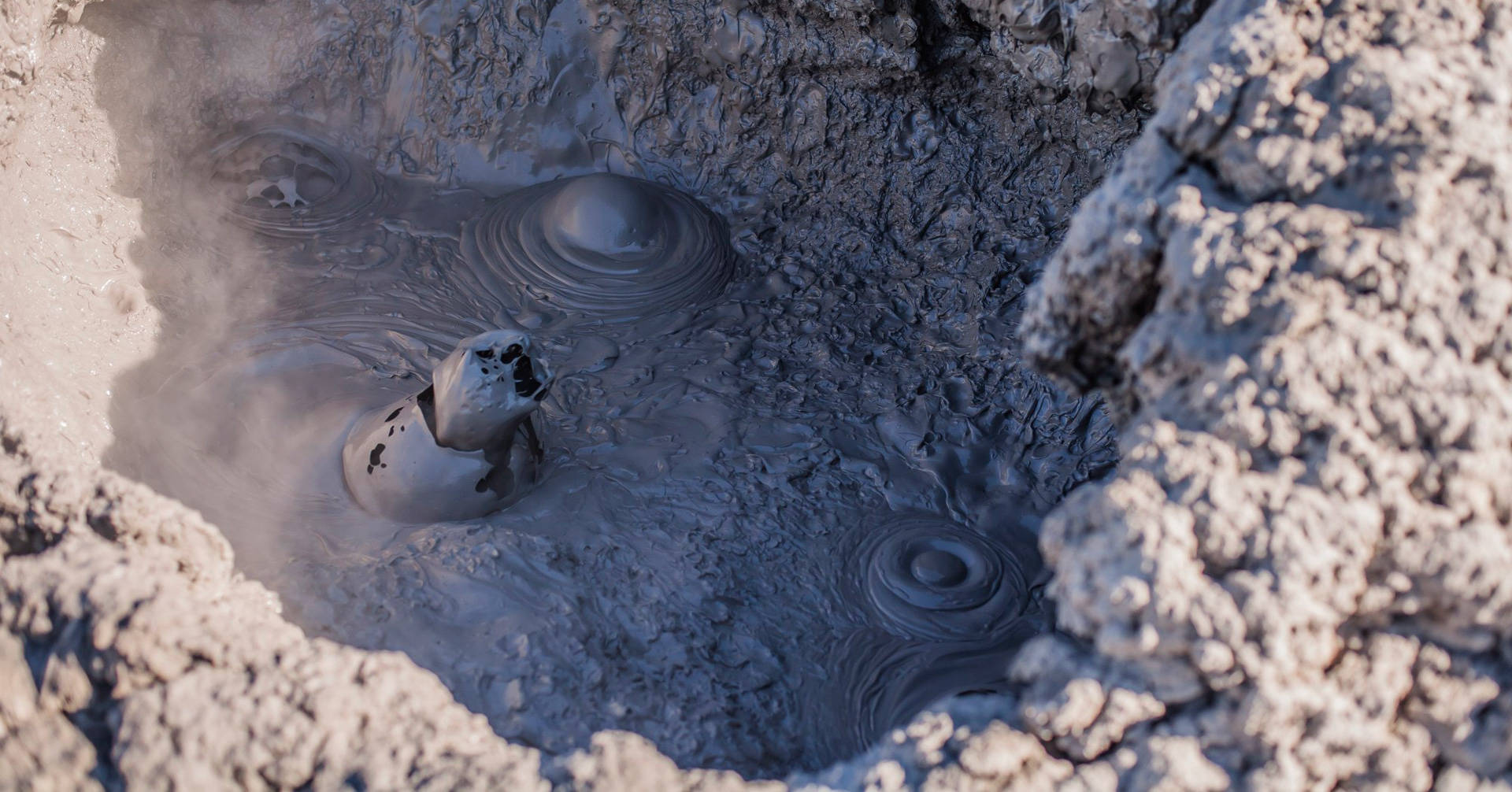 Conditions have to be perfect for mud pots to form. Courtesy Gundi Vigfusson
