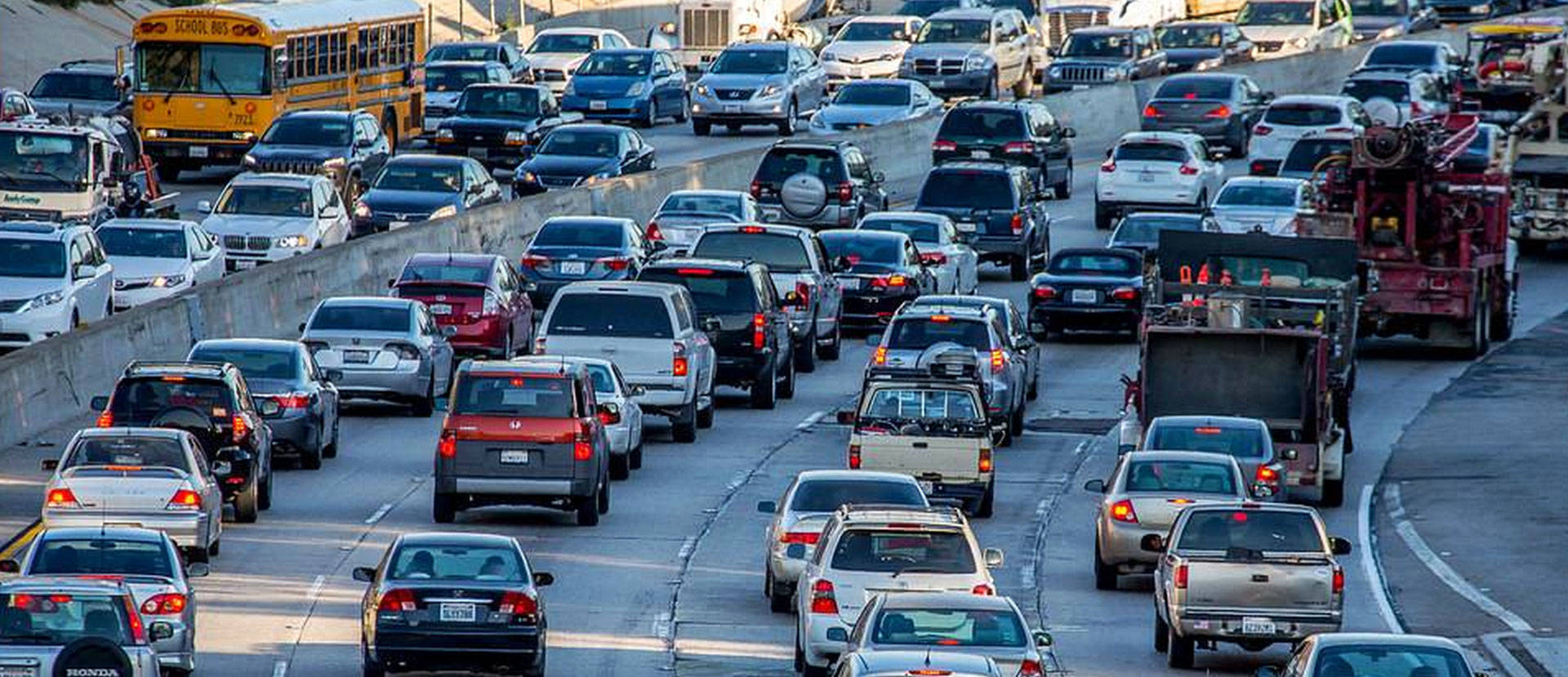 The traffic clogging California's roadways spews streams of greenhouse gases into the air. Eric Demarcq/Creative Commons