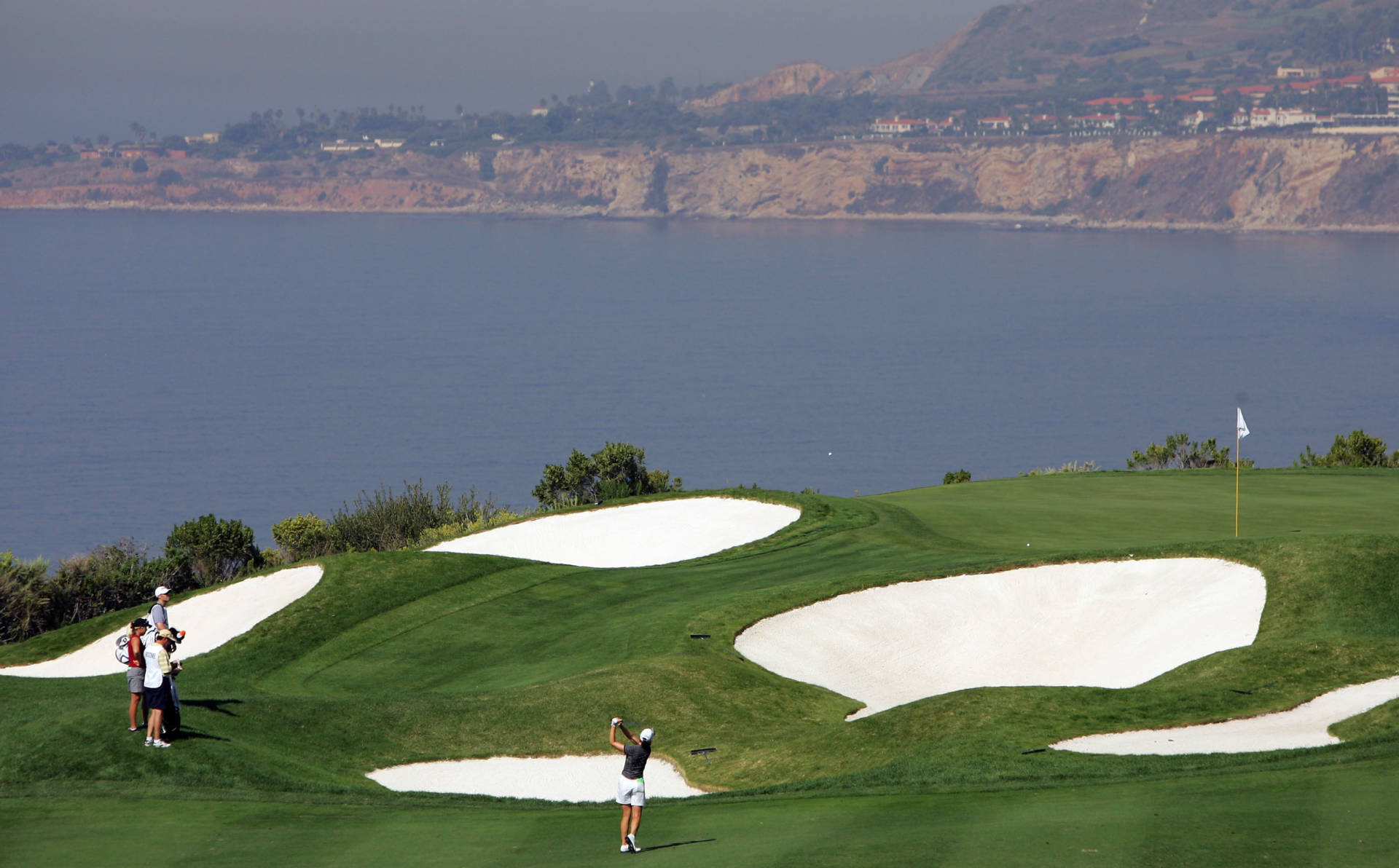 The Trump National Golf Club in Rancho Palos Verdes, seen in 2005, has removed a list of charitable donations it once posted on its website. An NPR examination of that list reveals inconsistencies and errors. Jeff Gross/Getty Images