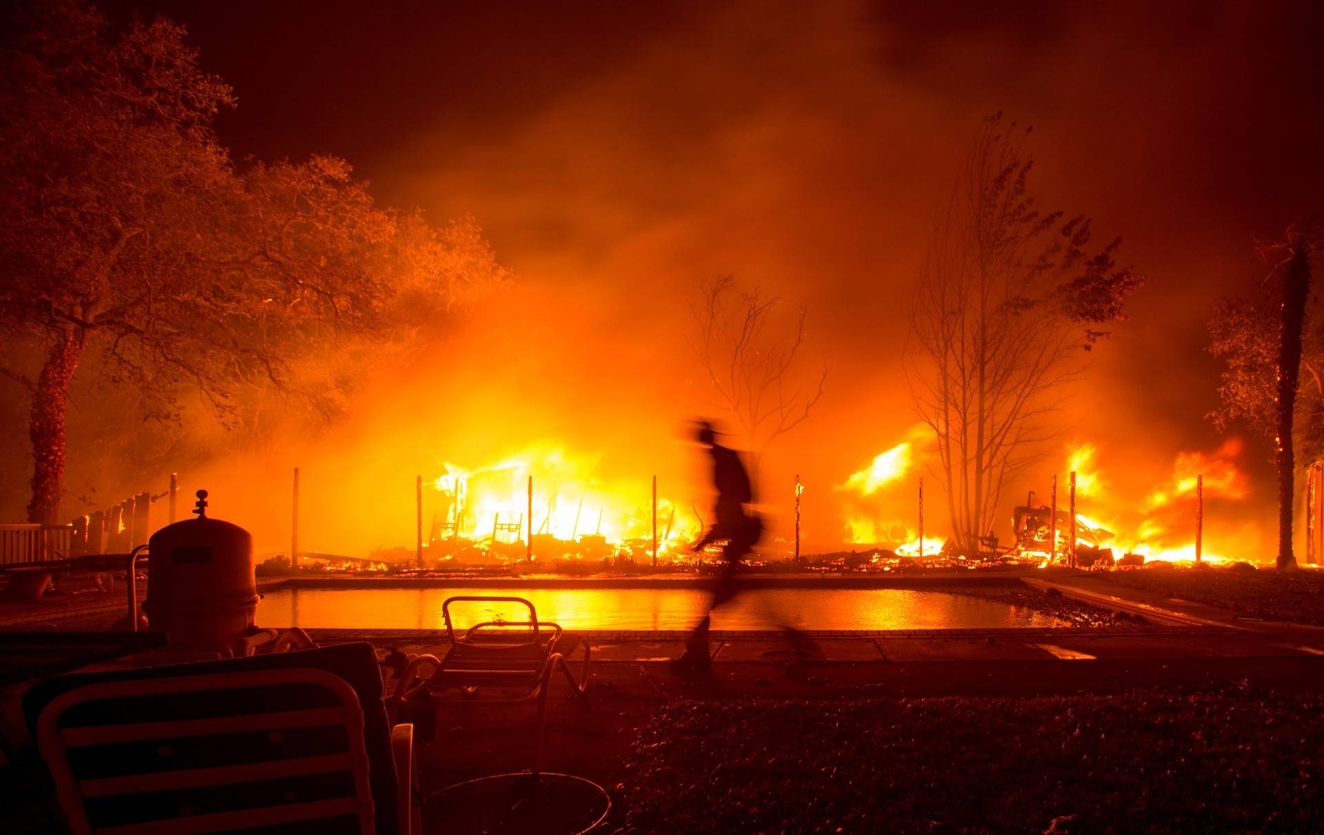 On Oct. 8, wildfires ripping through the North Bay challenged emergency response systems.  Josh Edelson/AFP-Getty Images