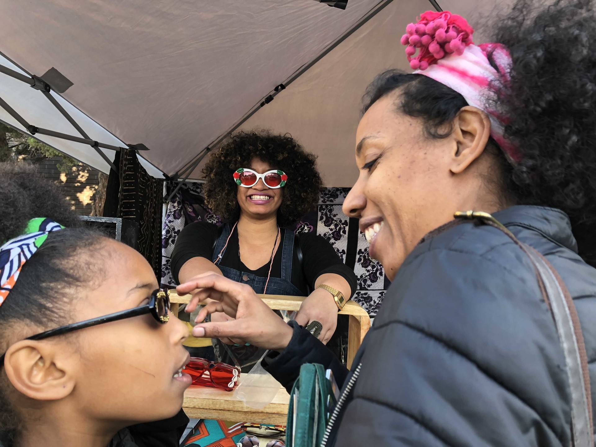 Oakland celebrates the inaugural Black Joy Parade on Sunday, February 25, 2018. Samantha Clark/KQED