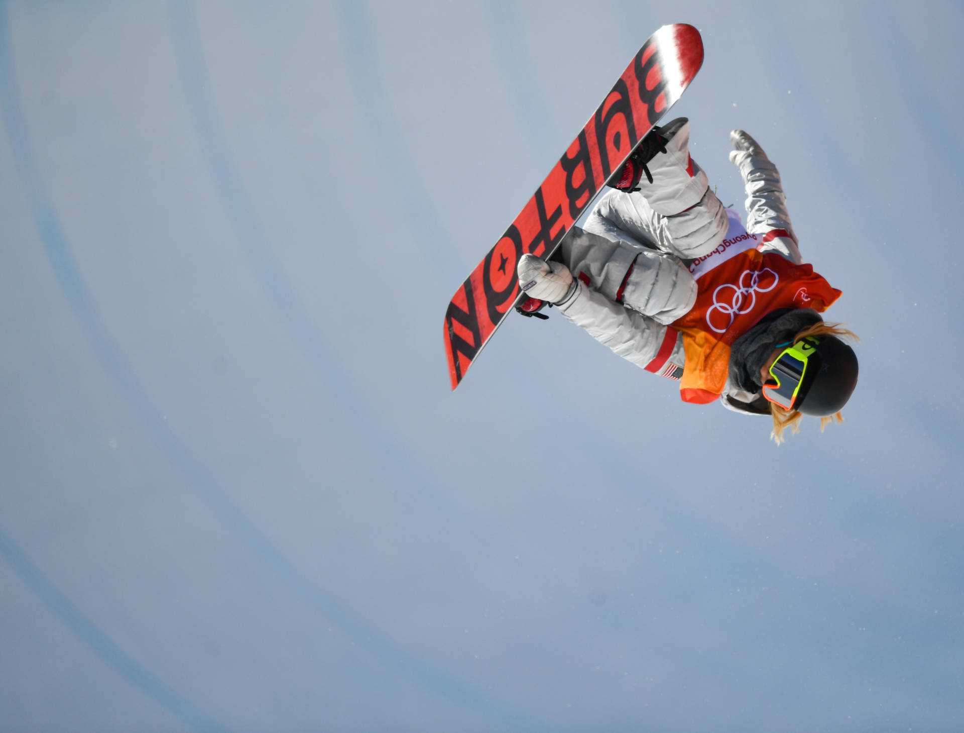 U.S. snowboarder Chloe Kim, 17, soars to a gold medal in the halfpipe. Ramsey Cardy/Sportsfile via Getty Images