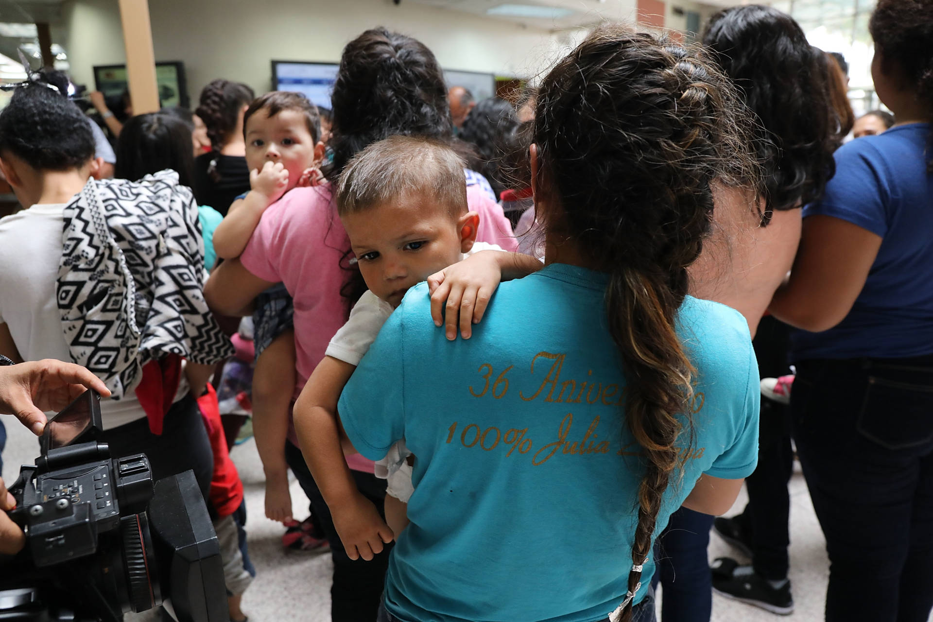 Before President Donald Trump signed an executive order halting the practice of separating families who are seeking asylum, over 2,300 immigrant children had been separated from their parents in the "zero tolerance" policy for border crossers. Spencer Platt/Getty Images