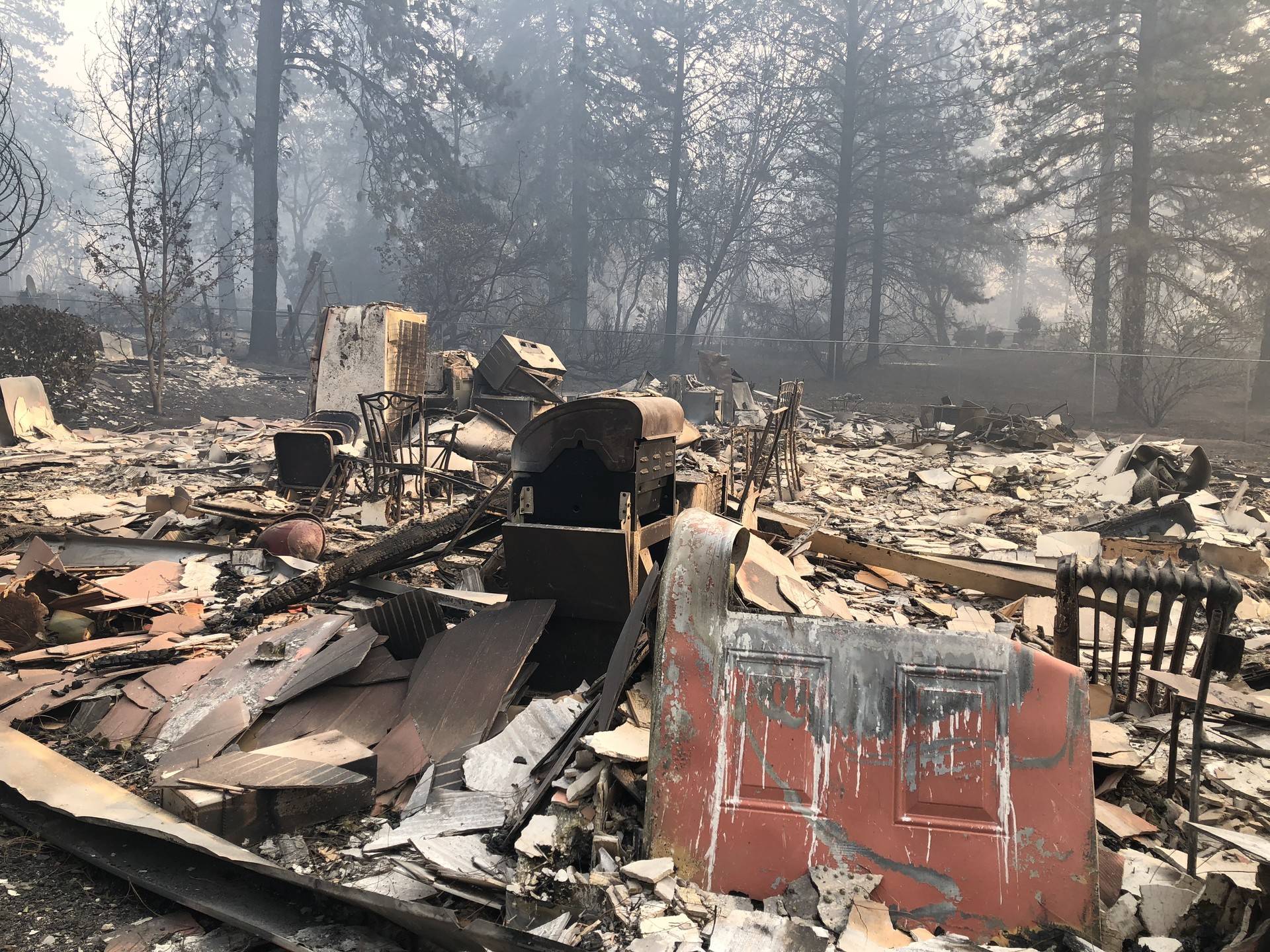 Thousands of buildings, like this apartment building in Paradise, burned to the ground in the Camp Fire. Sonja Hutson/KQED