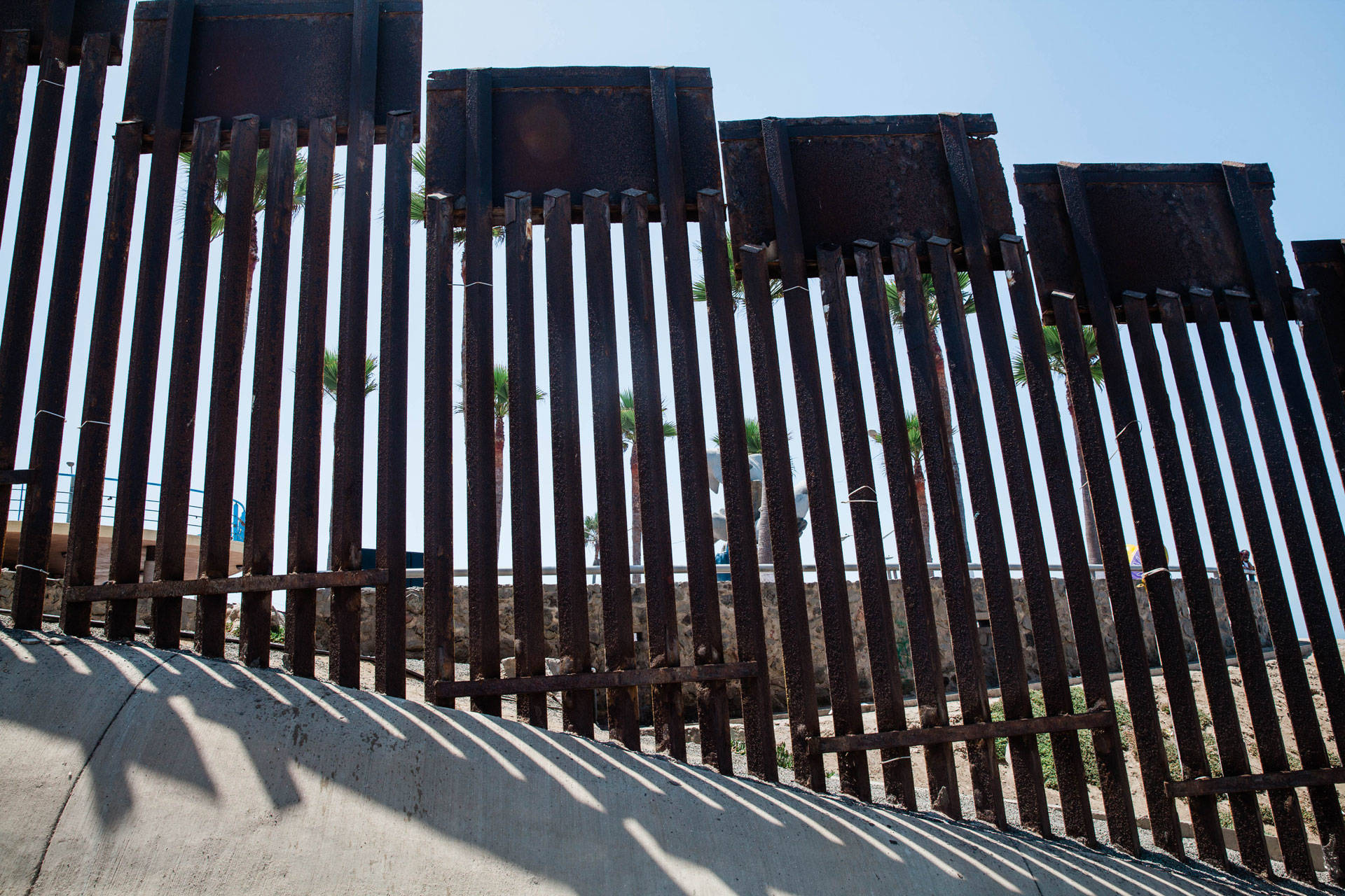 A photo of the U.S.-Mexico border wall at Friendship Park in San Diego. Ariana Drehsler/KQED