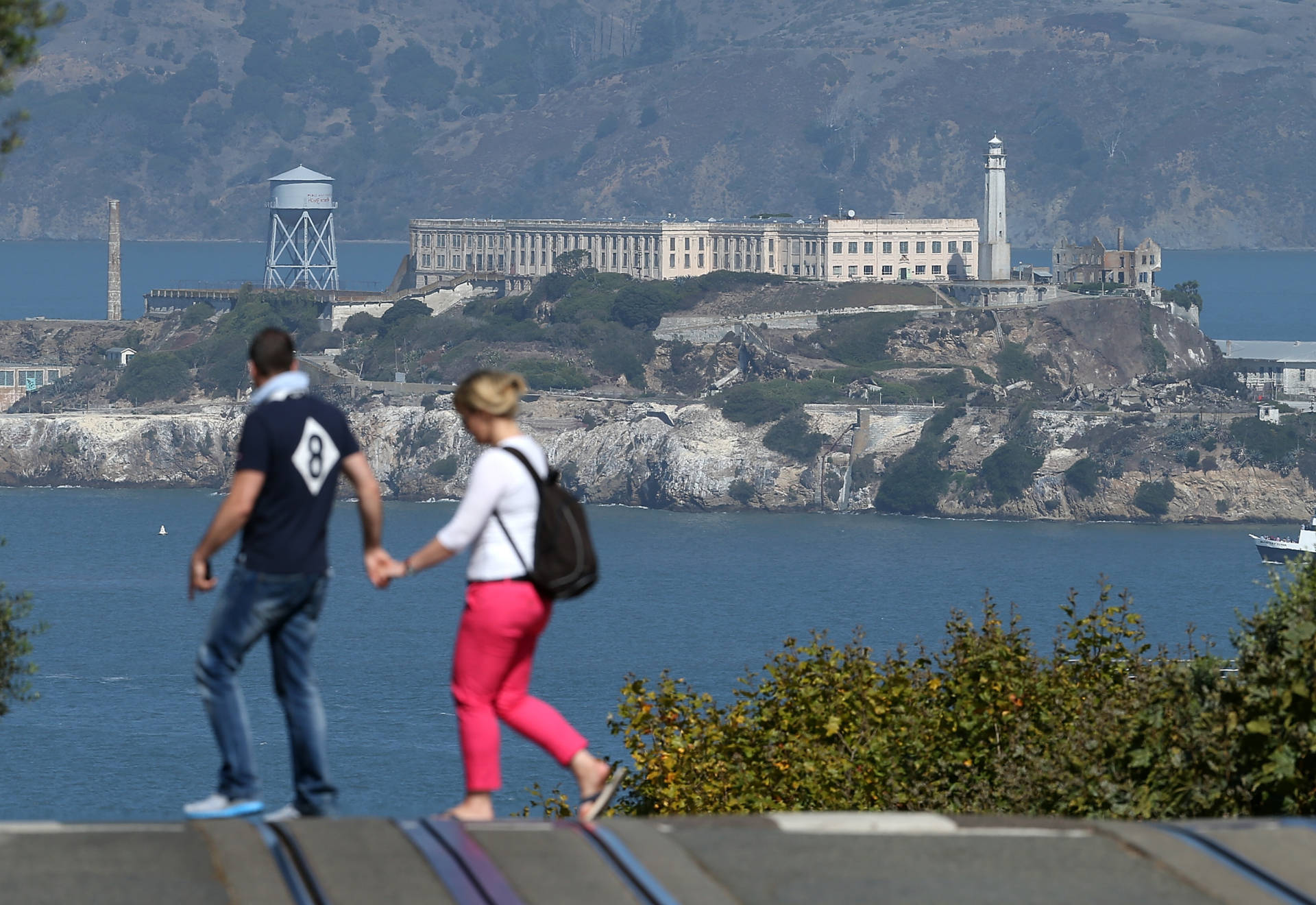A view of Alcatraz Island from San Francisco. Justin Sullivan/Getty Images
