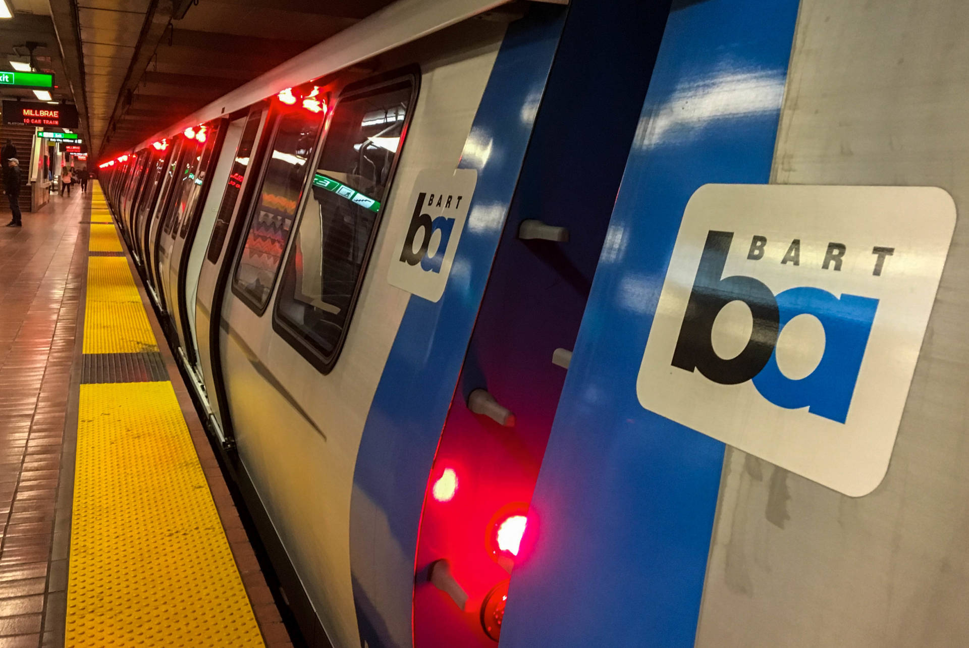 One of BART's new Fleet of the Future trains at San Francisco's 16th Street/Mission Station. Dan Brekke/KQED