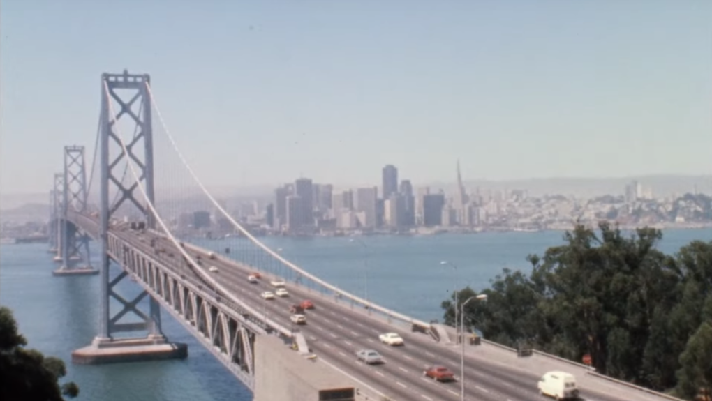 The western span of the Bay Bridge in 1973. KQED