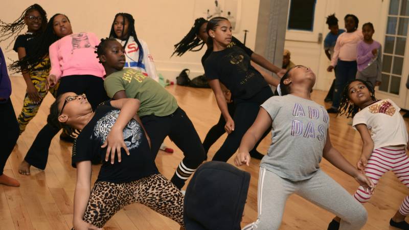 Dancers rehearse for a new production from The People's Conservatory called Kola: An Afro Diasporic Remix of The Nutcracker.