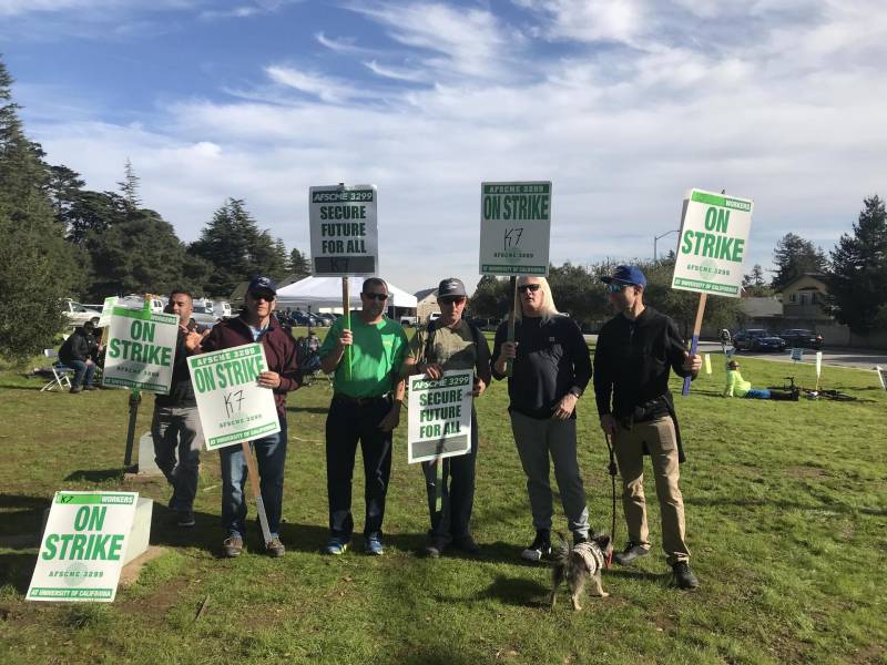 Some skilled craft workers at UCSC are also on strike. They're calling for more pay and more staffing.