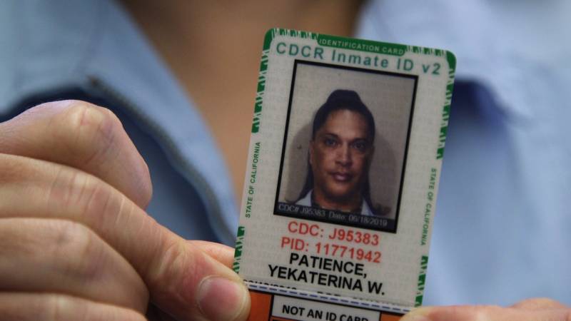 Yekaterina Wesa Patience, a transgender woman housed at the California Medical Facility in Vacaville on July 25, 2019.