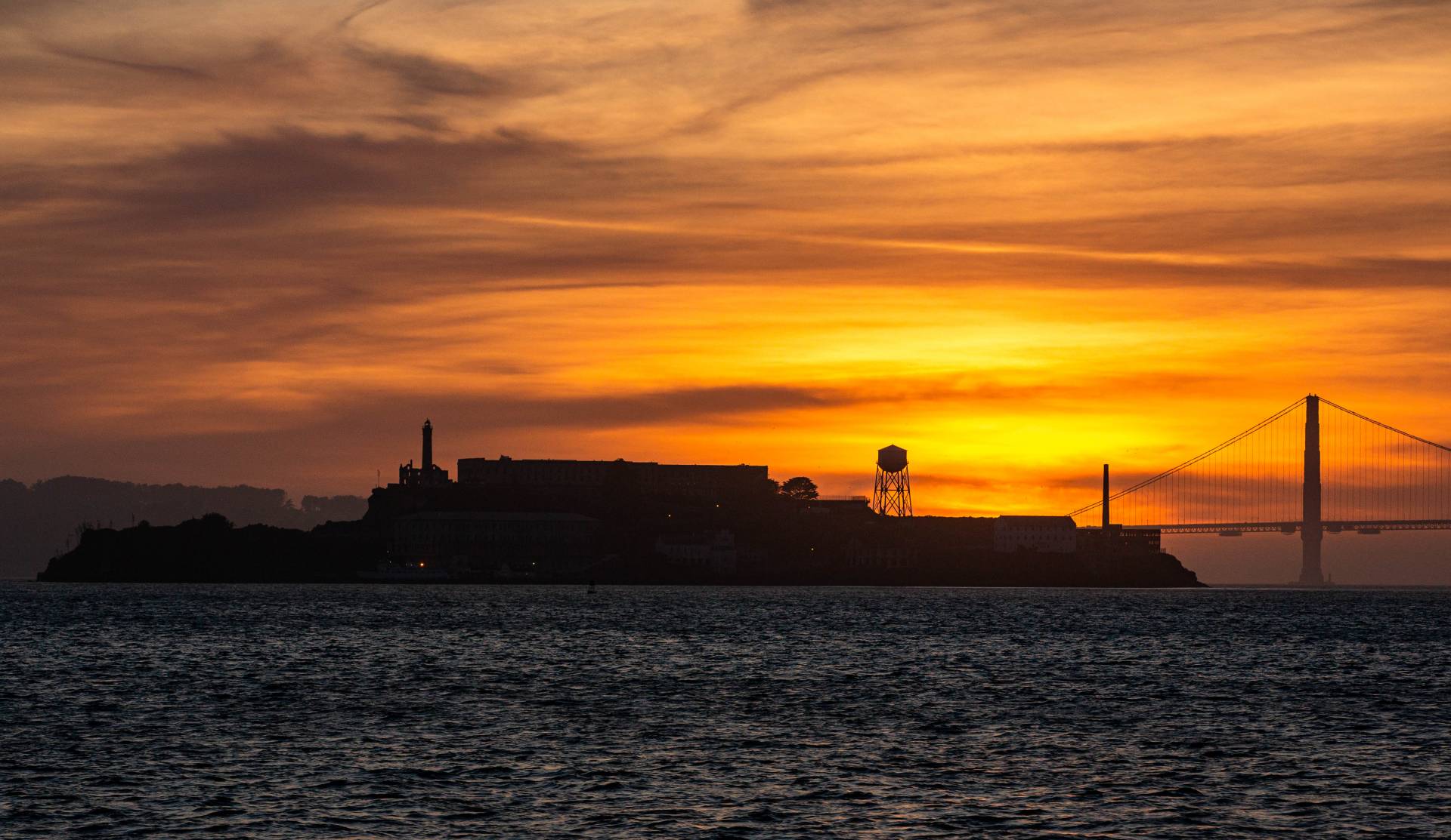 <strong>Red sky at night, rain lovers take fright</strong>: The Bay Area has seen plenty of memorable sunsets — this one silhouetting Alcatraz earlier this month — but little rain so far this winter. The outlook for the next several weeks is for continued dry weather.  Dan Brekke/KQED