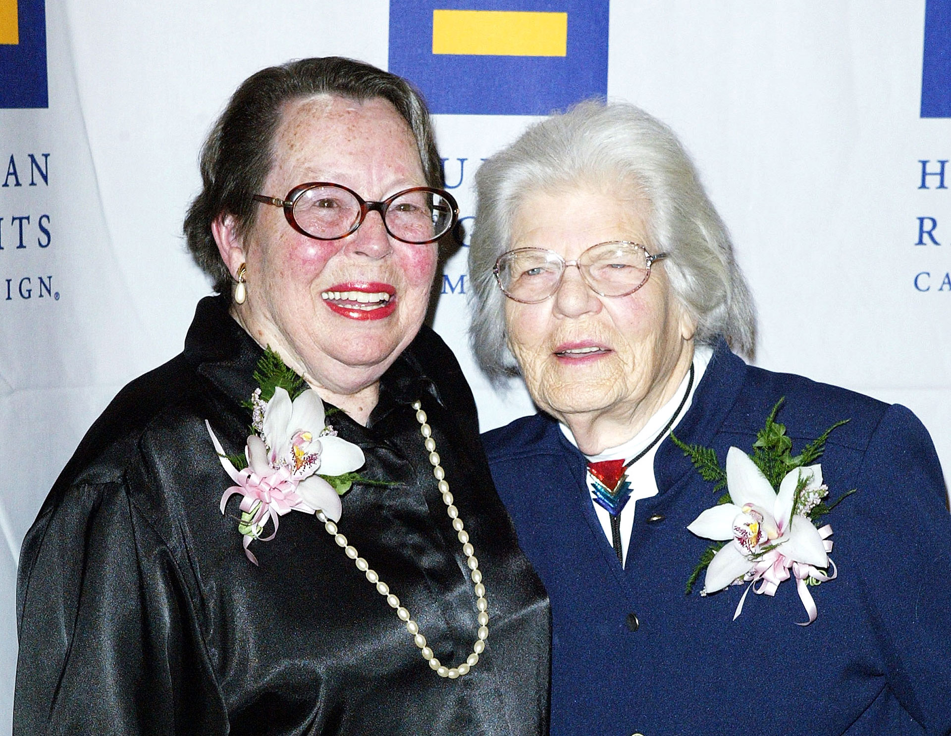 Phyllis Lyon (left) and Del Martin in 2004.