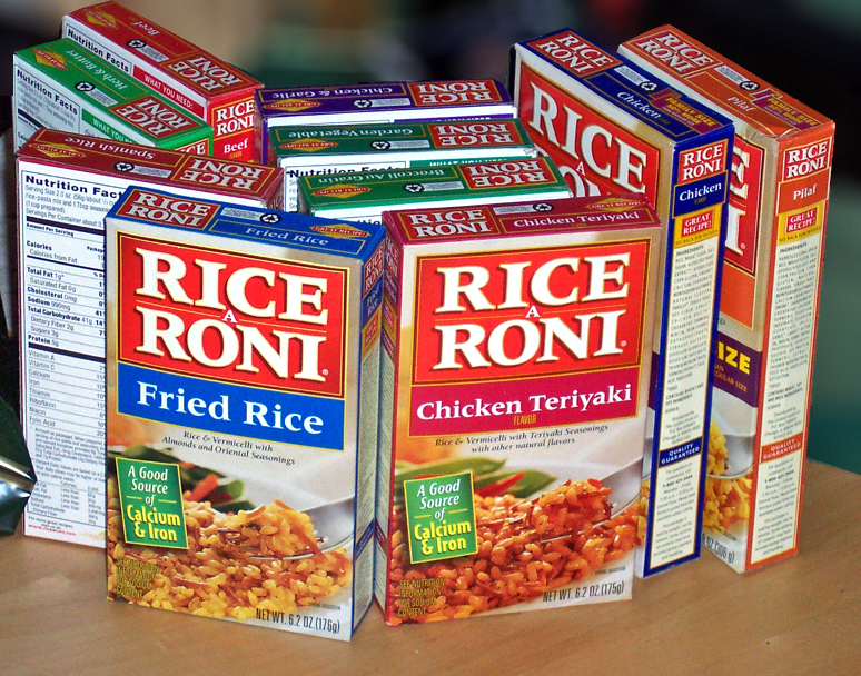 Rice-A-Roni is a common household item with a surprising San Francisco origin story. Boereck 13:27, 25 September 2006 (UTC) / CC BY-SA 