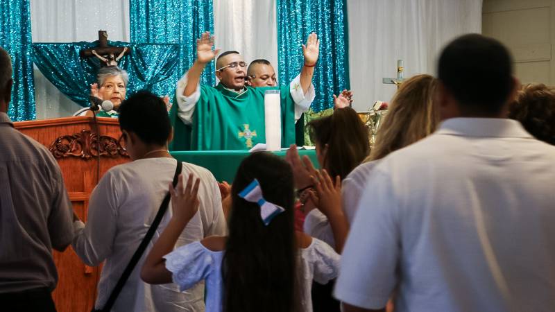 After being removed from the Catholic and Anglican churches, Father Antonio Castañeda preaches at his new church, Iglesia del Espíritu Santo, or Holy Spirit Church. Castañeda has been charged with 22 counts of battery, sexual battery, attempted sexual battery and attempt to prevent a witness/victim from prosecuting.