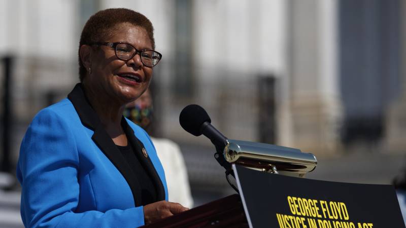 California Rep. Karen Bass was catapulted onto the national stage leading Democrats on police reform.