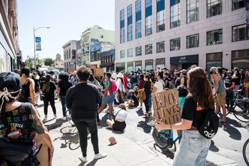 Bay Area Black women leaders held a rally to speak out against a Kentucky grand jury's decision not to charge any police officers for killing Breonna Taylor.