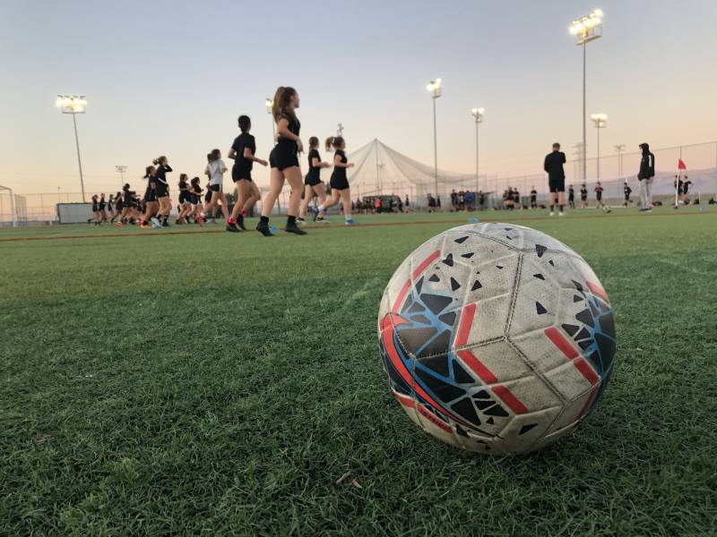 The girls and boys teams train three days a week now and are slowly working their way up to full contact with another player. "I think it's a privilege to be able to play and live in an area with all these great girls," said player Peyton Marcisz.
