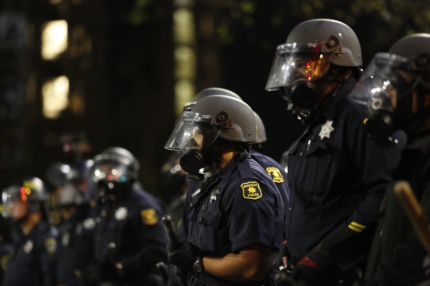 Berkeley police line
